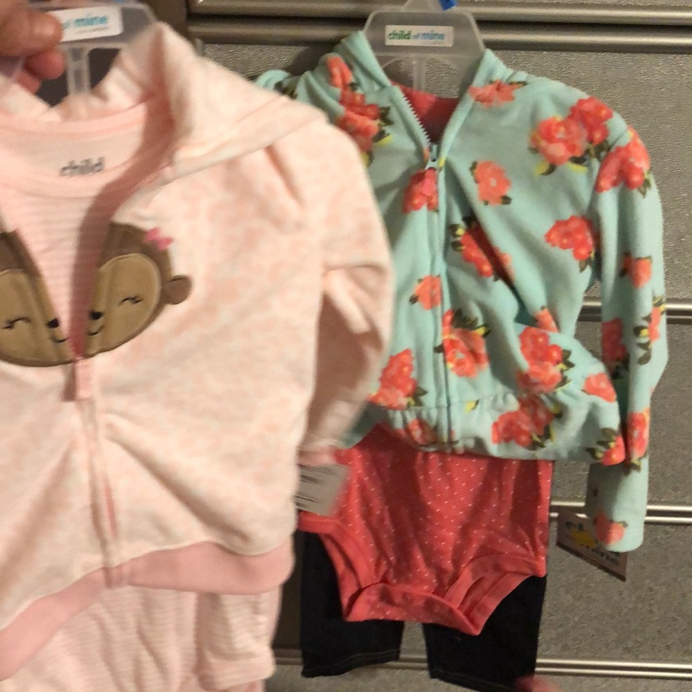 Two NWT child of mine 3pc sets 24m